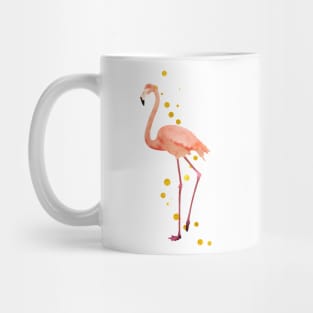 The Flamingo Dance pearl gold Mug